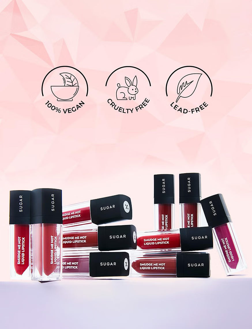 Sugar Cosmetics Smudge Me Not Liquid Lipstick Mini - Drop Dead Red