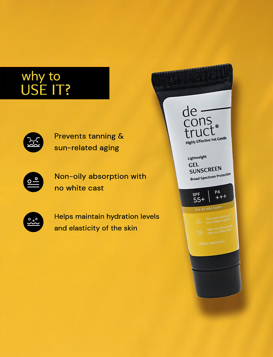 Deconstruct Lightweight Gel Sunscreen- SPF 55+ And PA+++