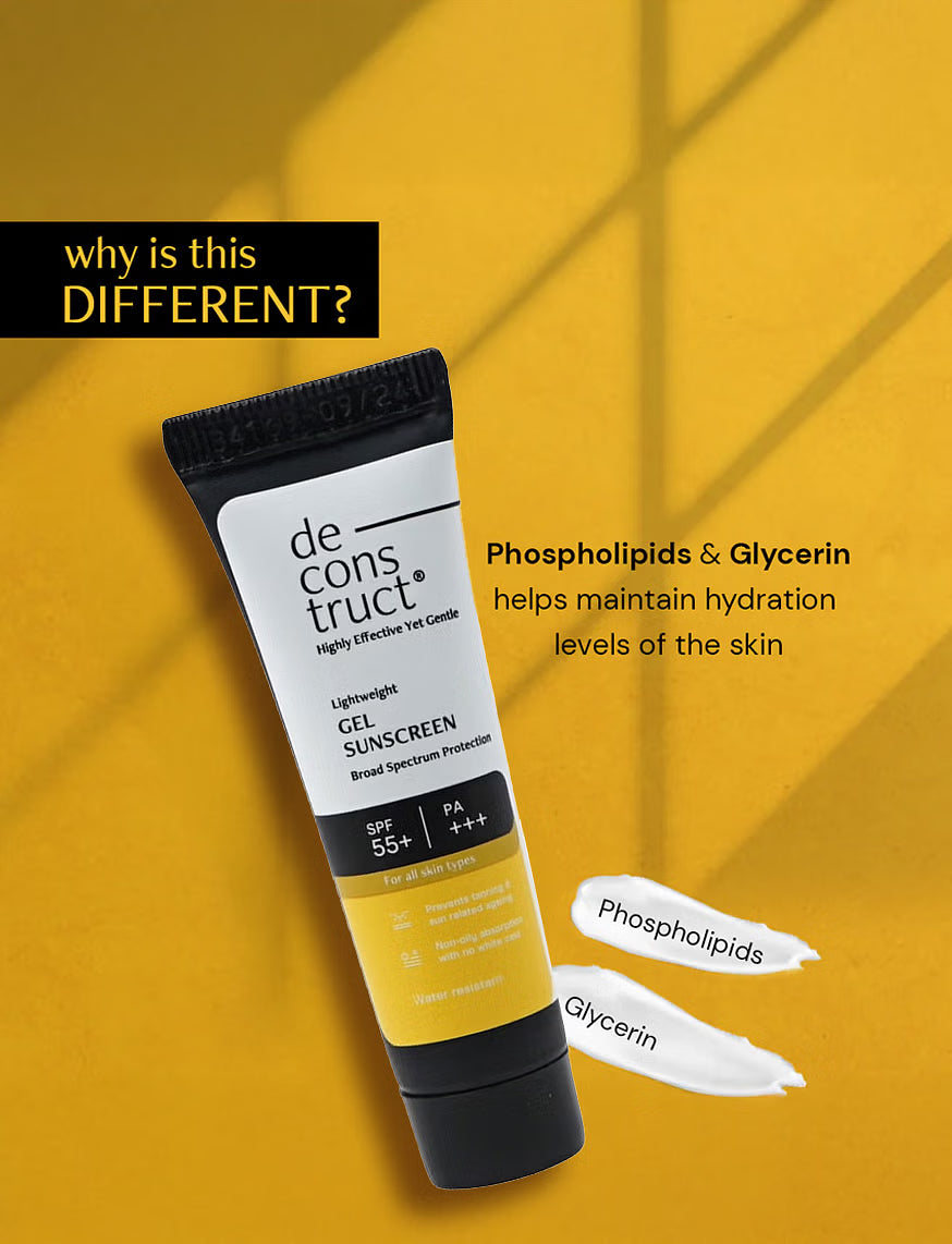 Deconstruct Lightweight Gel Sunscreen- SPF 55+ And PA+++