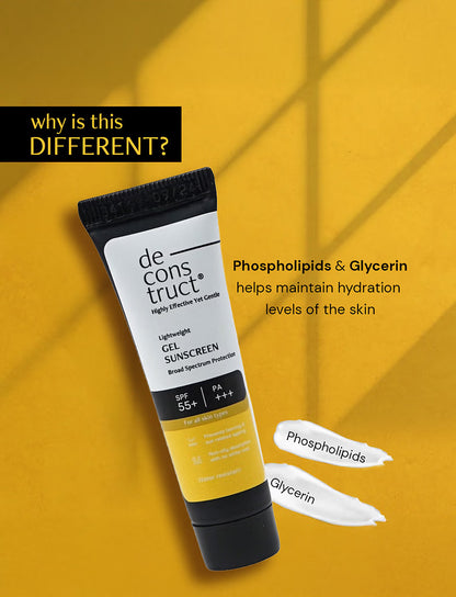 Deconstruct Lightweight Gel Sunscreen- SPF 55+ And PA+++