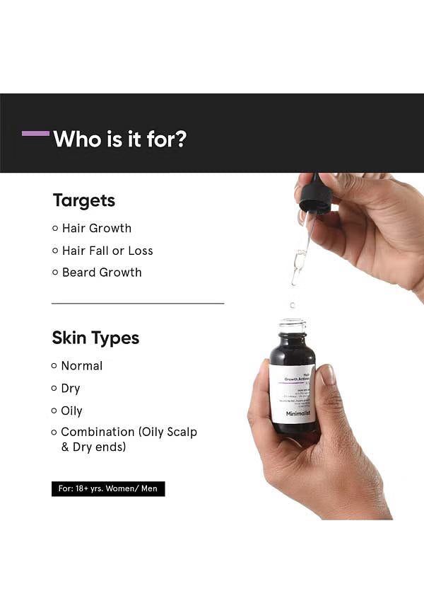 Minimalist Hair Growth Actives 18% Hair Growth Serum