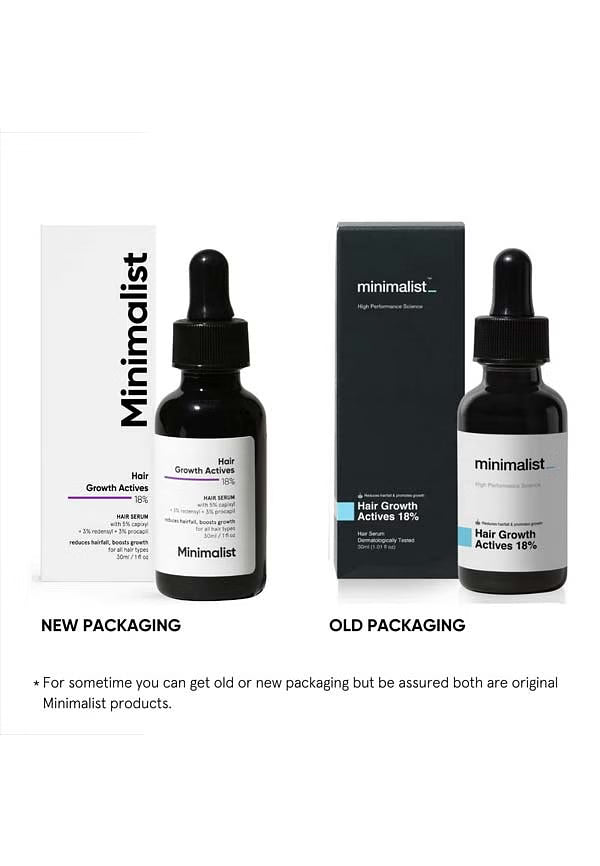 Minimalist Hair Growth Actives 18% Hair Growth Serum