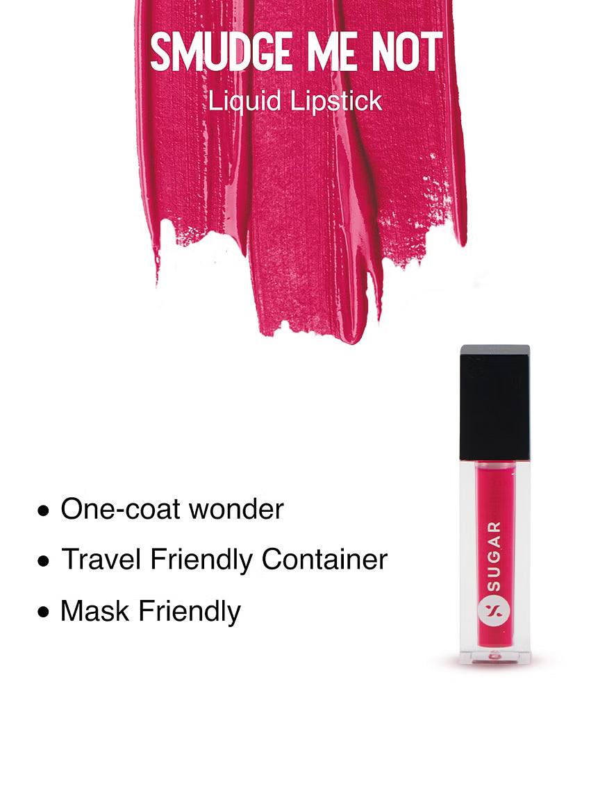 Sugar Cosmetics Smudge Me Not Liquid Lipstick Mini - Hot Shot