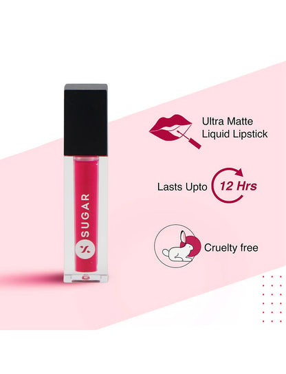 Sugar Cosmetics Smudge Me Not Liquid Lipstick Mini - Hot Shot