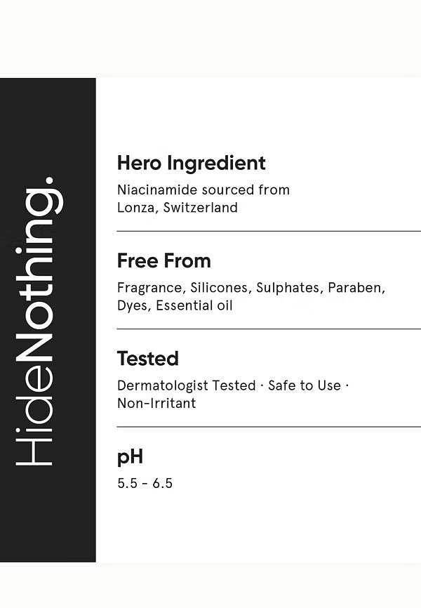 Minimalist 5% Niacinamide Face Serum For Glowing & Clear Skin With 1% Hyaluronic Acid